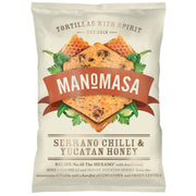 Manomasa Serrano Chilli & Yucatan Tortilla Chips 160g x 12