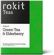 Rokit Org Green Tea & Elderberry 18 Bags x 6