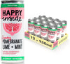 Happy Inside Pomegranate Lime & Mint 250ml x 12