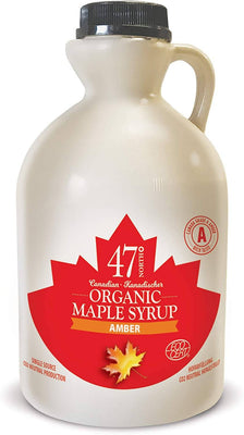 47 North Grade A Amber Rich Organic Maple Syrup 1Ltr