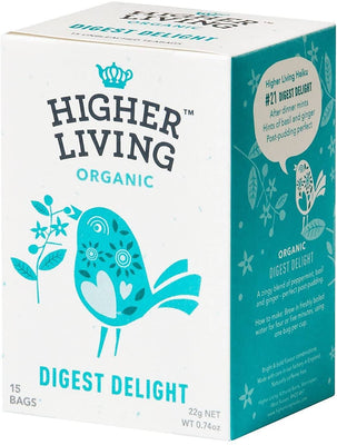 Higher Living Organic Digest Delight 15 Bags x 4