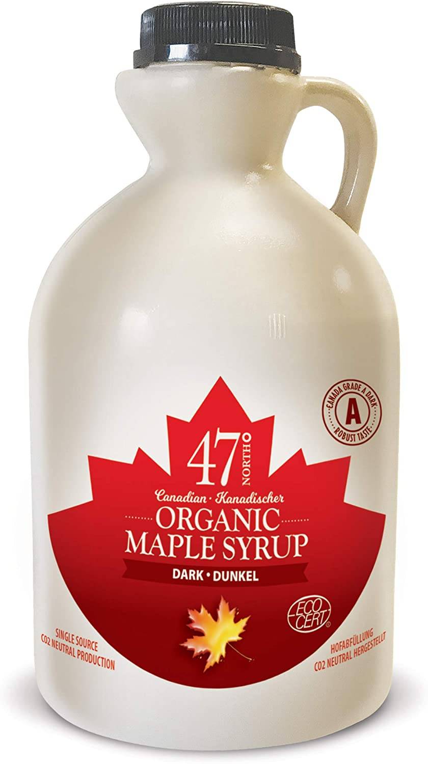 47 North Grade A Dark Robust Organic Maple Syrup 1Ltr