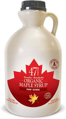 47 North Grade A Dark Robust Organic Maple Syrup 1Ltr