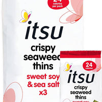 Itsu Sriracha Crispy Seaweed Thins Multipack (5gx3) x 6