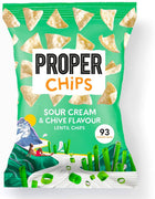 Properchips Sour Cream & Chive Lentil Chips 85g x 8