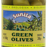 Sunita Organic Green Olives 360g x 6