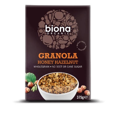 Biona Organic Honey Hazel Granola 375g
