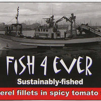 Fish 4 Ever Mackerel Fillets in Spiced Tomato Sauce 125g