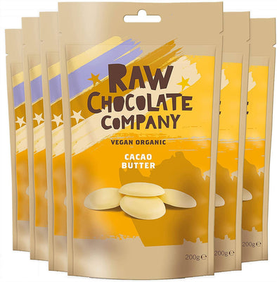 Raw Choc Co Cacao Butter Buttons 200g x 6