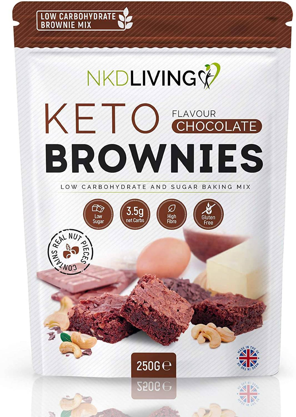NKD Living Keto Brownie Mix 250g