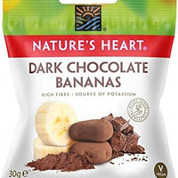 Natures Heart Chocolate Covered Bananas 30g x 24