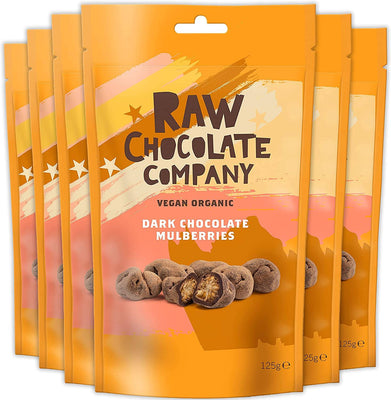 Raw Choc Co Chocolate Mulberries 125g x 6