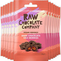 Raw Choc Co Chocolate Goji Berries Snack Pack 28g x 12