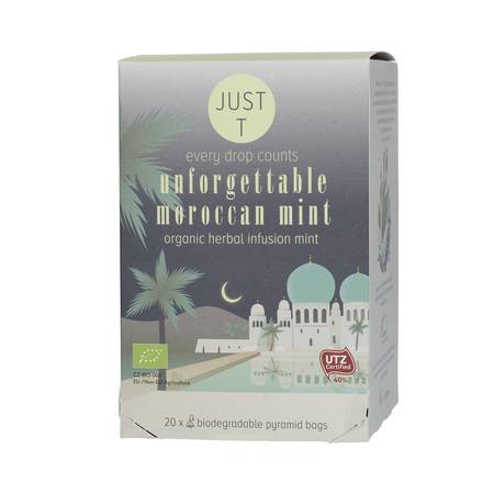 Just T Unforgettable Moroccan Mint Tea 20 Bags x 6