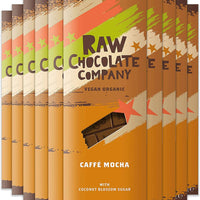 Raw Choc Co Caffe Mocha Chocolate 70g x 10