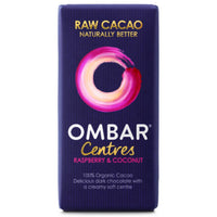 Ombar Raspberry & Coconut Raw Chocolate Centre 35g x 10