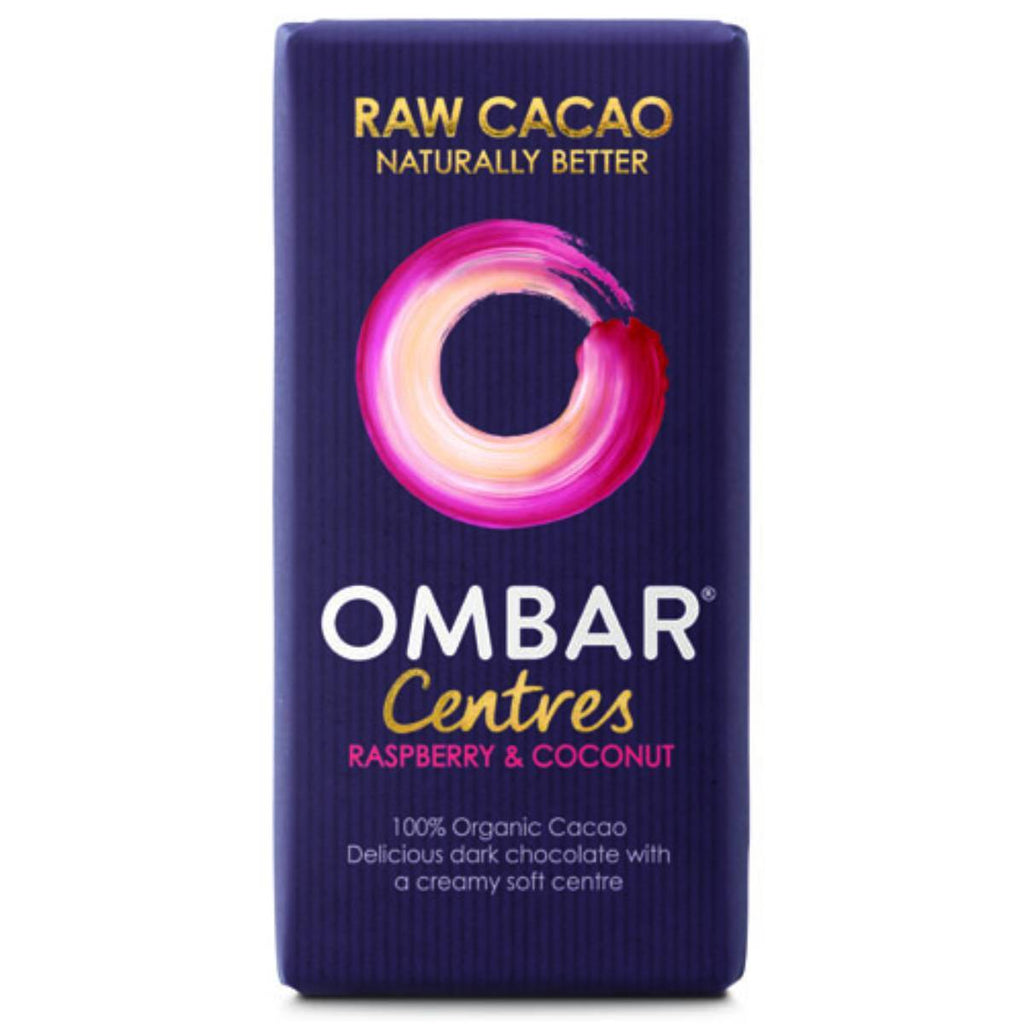 Ombar Raspberry & Coconut Raw Chocolate Centre 35g x 10