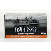 Fish 4 Ever Mackerel Fillets in Mustard Sauce 125g