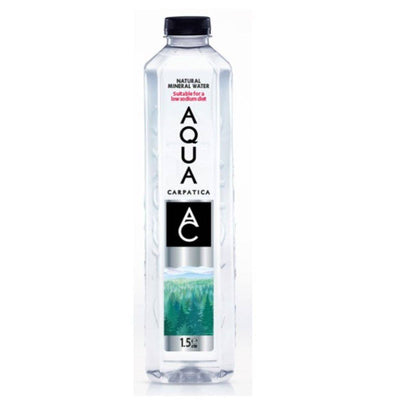 Aqua Carpatica Still Natural Mineral Water - Sodium Free 1.5Ltr x 6