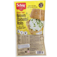 Schar Brown Ciabatta Rolls 200g