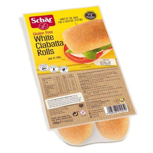 Schar White Ciabatta Rolls 200g