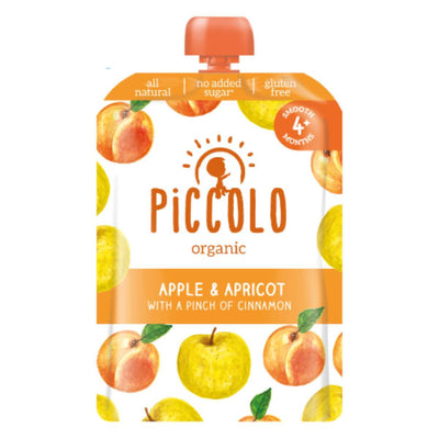 Piccolo Apple & Apricot With Cinnamon 6m+ 100g x 5