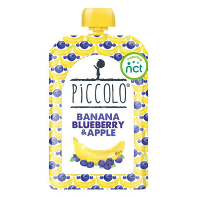 Piccolo Banana & Blueberry Hint Of Vanilla 6m+ 100g x 5
