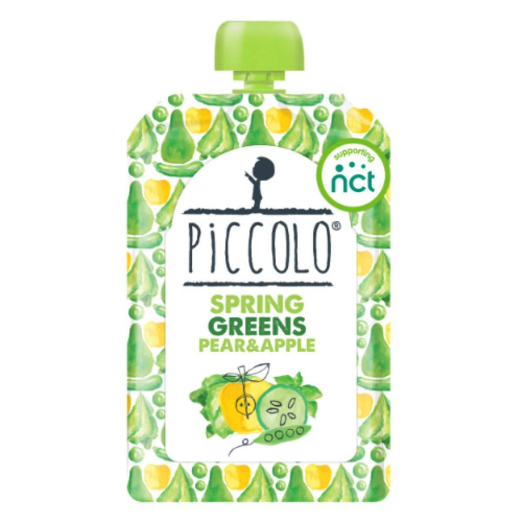 Piccolo Spring Greens Hint Of Mint 6m+ 100g x 5
