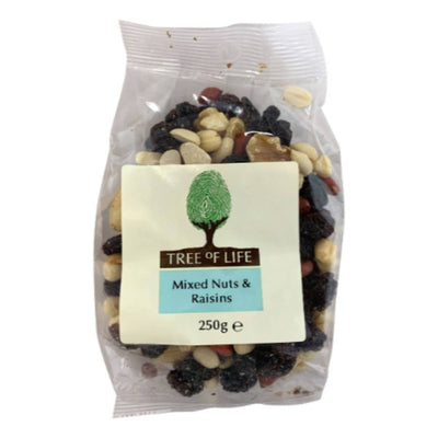 Tree Of Life Nuts & Raisins - Mixed 250g x 6