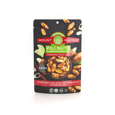 Mount Mayon Premium Pili Nuts - Chiang Mai Chilli Lime 85g x 12