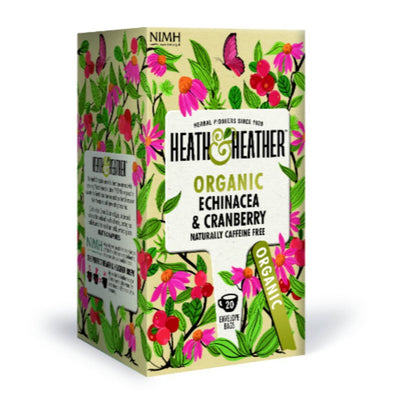 Heath & Heather Organic Echinacea Cranberry Tea 20 Bags