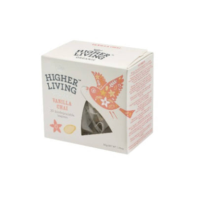 Higher Living Vanilla Chai Teapees 20 Bags