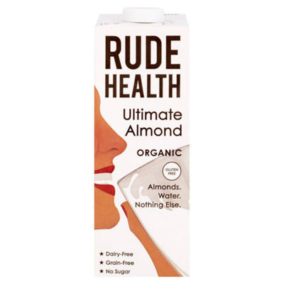 Rude Health Dairy Free & Unsweetened Almond Drink 250ml x 10