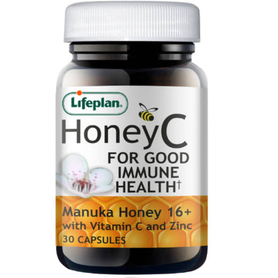 Lifeplan Honey C With Vitamin & Zinc Capsules 30s