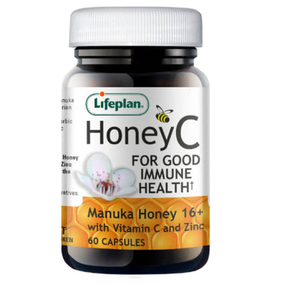 Lifeplan Honey C With Vitamin & Zinc Capsules 60s