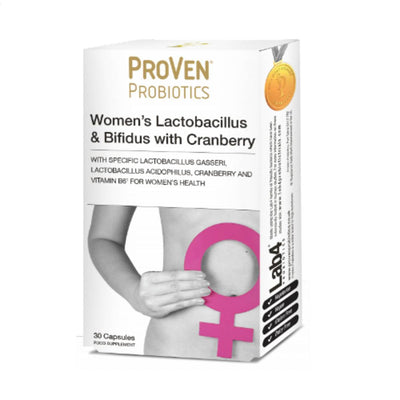 Proven Womens Lactobacillus Bifidus & Cranberry Capsules 30s