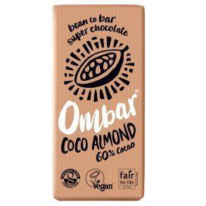 Ombar Coco Almond Raw Chocolate Bar 70g x 10