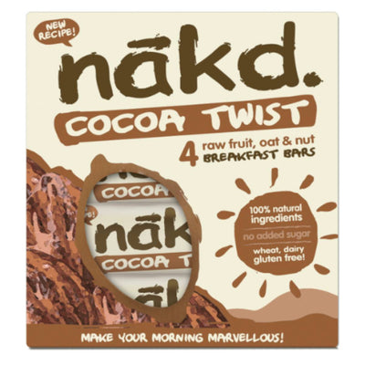 Nakd Cocoa Twist Bar - Multipack (30gx4)