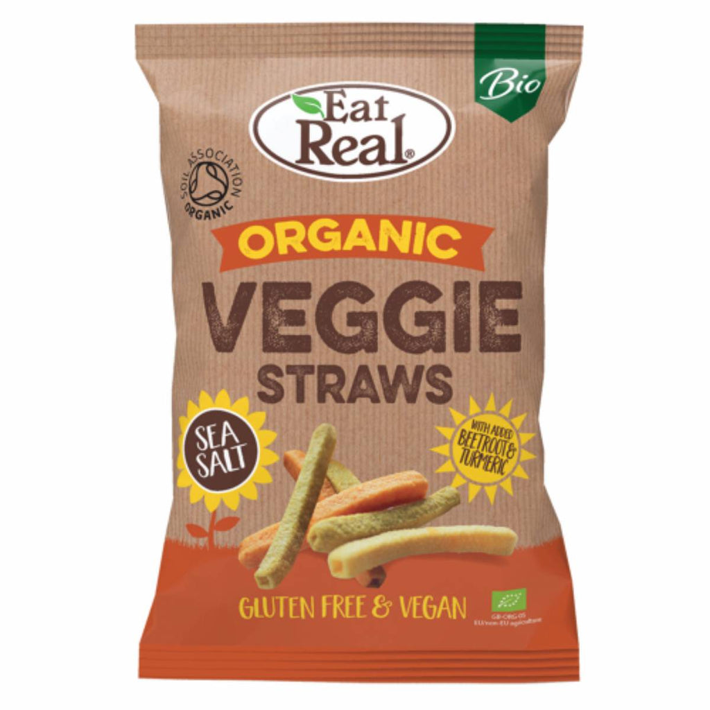 Eat Real Veggie Straws - Organic 100g x 10