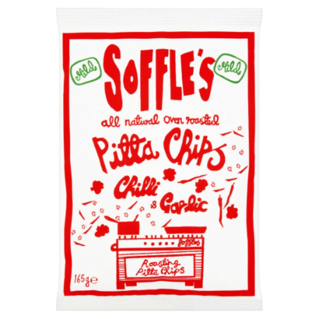 Soffles Mild Chilli & Garlic Share Pitta Chips 165g x 9