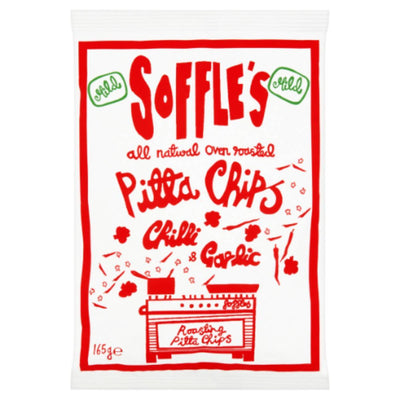 Soffles Mild Chilli & Garlic Share Pitta Chips 165g x 9