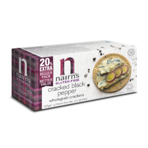 Nairns Gluten Free Cracked Black Pepper Wholegrain Cracker 114g