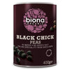 Biona Organic Black Chick Peas - No BPA in Can 400g x 6