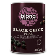 Biona Organic Black Chick Peas - No BPA in Can 400g x 6