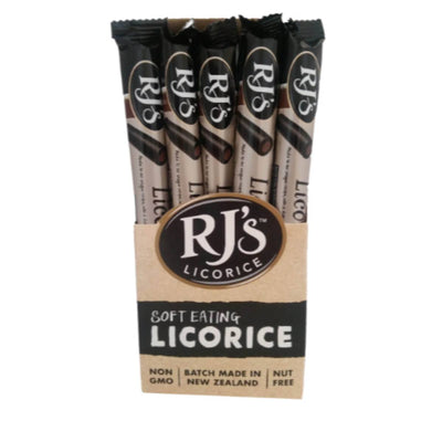 RJ's Licorice Natural Soft Eating Chocolate Logs 40g x 25