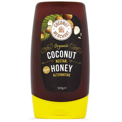 Coconut Merchant Organic Vegan Squeezy Nectar Honey 500g