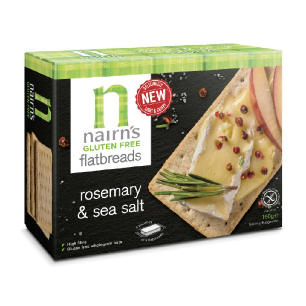 Nairns Rosemary & Sea Salt Flatbread 150g x 6