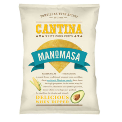 Manomasa Cantina White Corn Chips 160g x 12