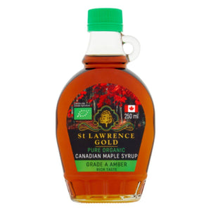 St Lawrence Gold Organic Amber Maple Syrup 250ml