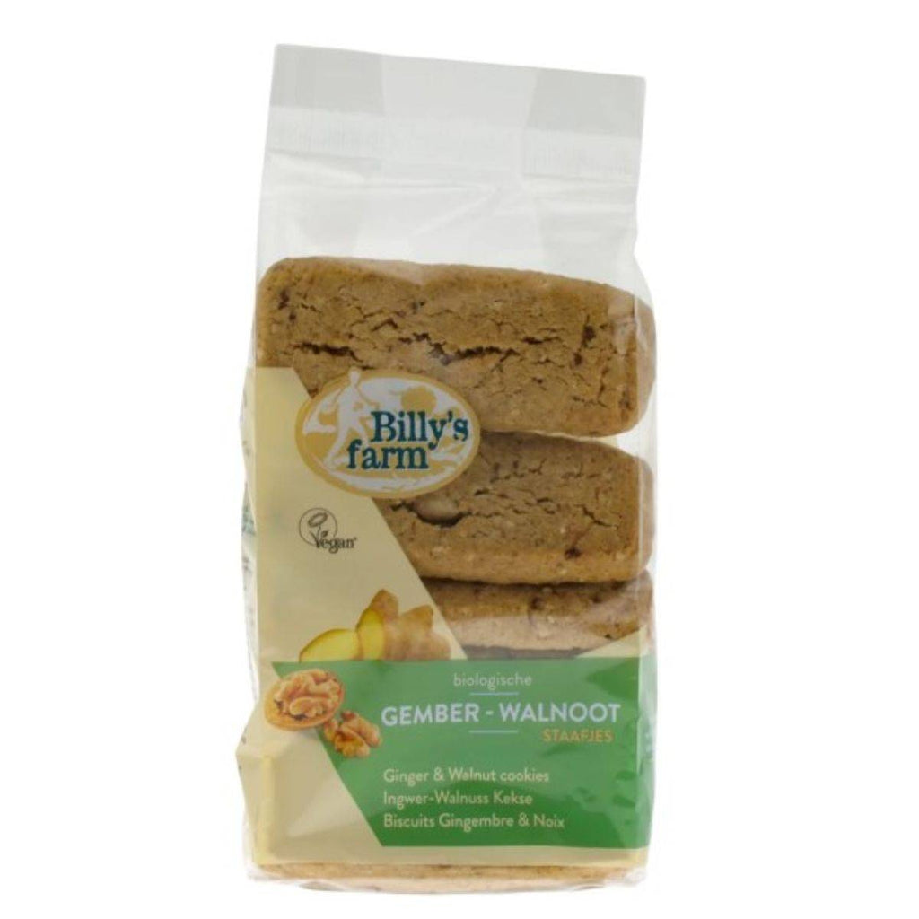 Billys Farm Ginger & Walnut Spelt Cookies 175g